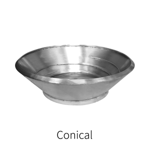 Body of a standard stainless steel bowl-Conical