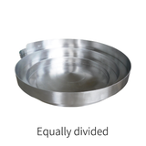 Body of a standard stainless steel bowl-Equally divided